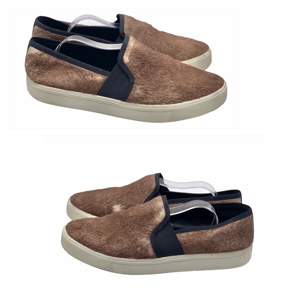 VINCE GUC Berlin Brown Calf Half Slip On Sneakers - Picture 4 of 14